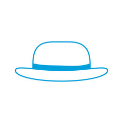hat accessory icon over white background vector illustration