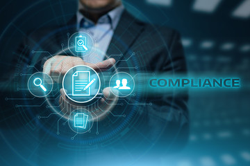 Compliance Rules Law Regulation Policy Business Technology concept
