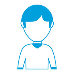 avatar man icon over white background vector illustration