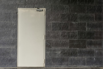 Automatic swing emergency door