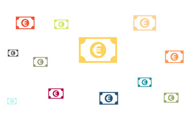 Viele bunte Banknoten - Euro