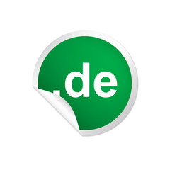 runder Sticker grün - .de