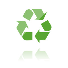 farbiges Symbol - Recycling-Symbol