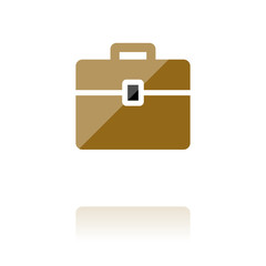 Reflektierendes Symbol mit Glanz - Aktenkoffer