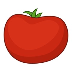 Tomato icon, cartoon style