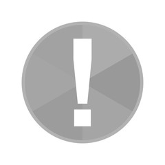 Kreis Icon - Ausrufezeichen eckig