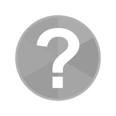 Kreis Icon - Fragezeichen eckig