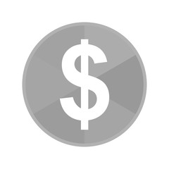 Kreis Icon - Dollarzeichen dick