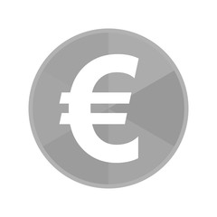 Kreis Icon - Eurozeichen dick