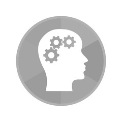 Kreis Icon - Zahnräder im Kopf