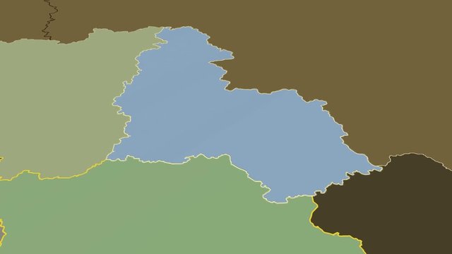 Sumy - Ukraine, region extruded. Solids