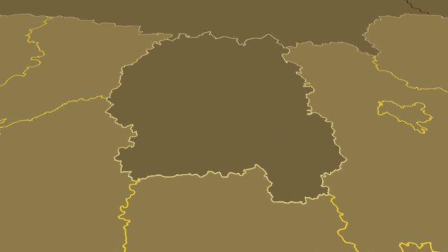 Zhytomyr - Ukraine, region extruded. Bumps