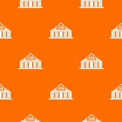 Fototapeta premium Casino building pattern seamless