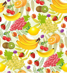 all fruits seamless patterns