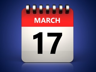 3d 17 march calendar