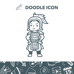 Chinese knight doodle