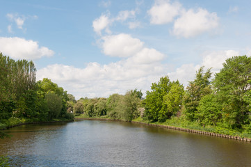 Fototapeta na wymiar Canal in Lubeck Germany
