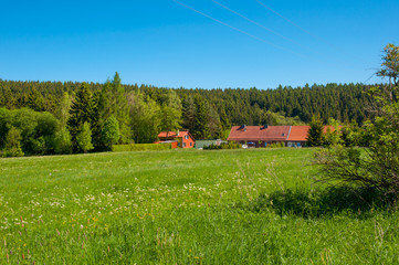 German farmhouse in the Harz mountains