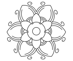  Thai mandala pattern vector design.