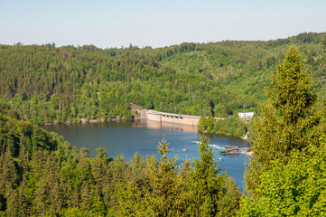 Fototapeta na wymiar Wendefuhrt dam in Germany