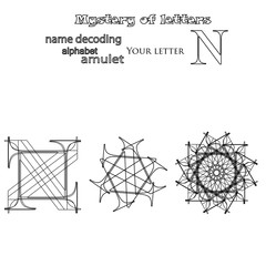 Secret of words, runes astrology personal amulet