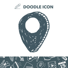 doodle location gps pin