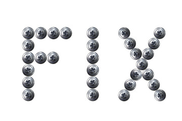 screw fix graphic alphabet