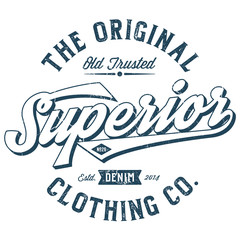 The Superior Clothing Co. - Tee Design For Print