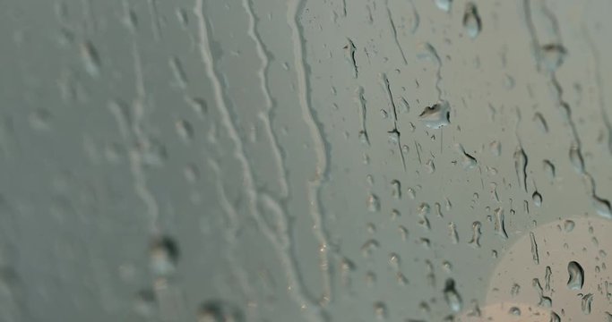 Rain on the Window with bad weather