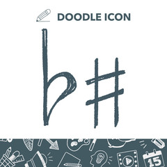 music note doodle