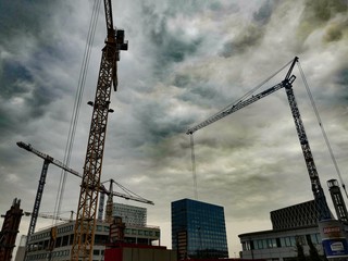 Construcion site in Antwerp.