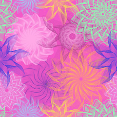 Summer seamless wallpaper, vector illustration