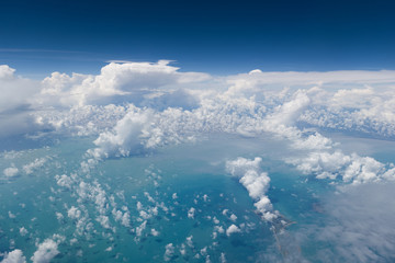 cloud formations off the coastline, Gulf of Capenteria near Normanton