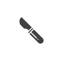 Surgical scalpel icon vector, filled flat sign, solid pictogram isolated on white. Symbol, logo illustration