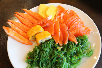 Sushi - Japanese traditional cuisine.