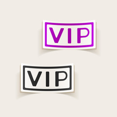 realistic design element: vip