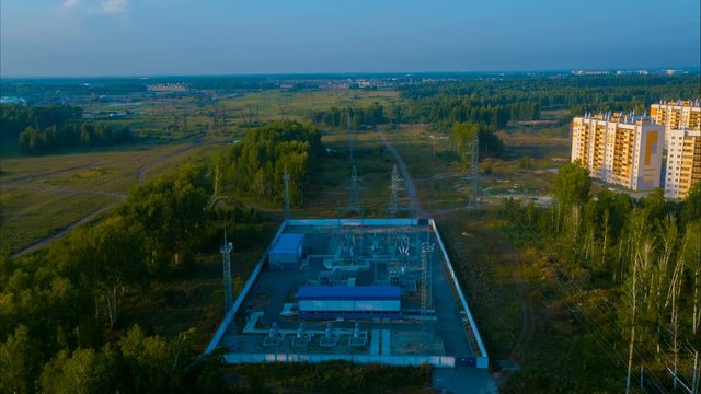 Полет над электростанцией