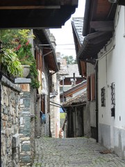 Naklejka premium Etroubles, village du val d'Aoste