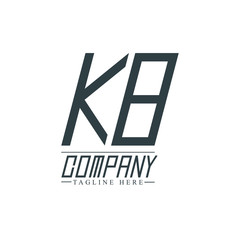 Initial Letter KB Design Logo Template