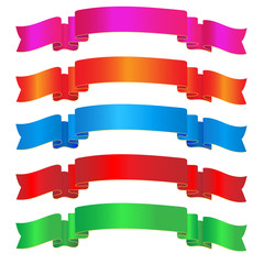 Colorful sparkling ribbon