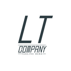 Initial Letter LT Design Logo Template