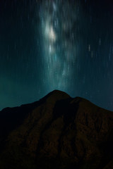 Obraz na płótnie Canvas Milky way over the mountain.