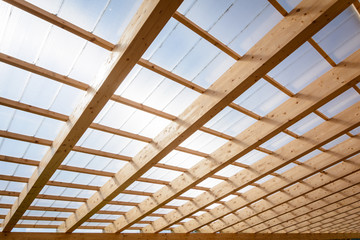 Terrasse Terrassenüberdachung Dach Überdachung Balken Holz