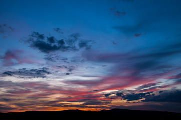 Obraz premium Majestic sunset in the mountains landscape