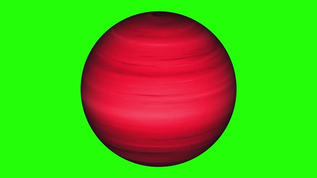 gas giant planet rotating isolated on chroma key screen time lapse - new quality nature scenic view cool video footage