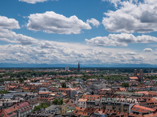 The city Munich of bird's-eye,  Germany  Bavaria