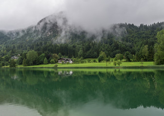 The mountain lake Thiersee in Tyrol, Austria