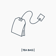 Tea bag outline icon
