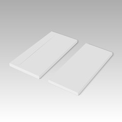 Blank realistic closed envelope mock up. Vector