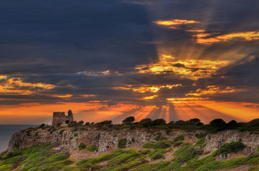 Obraz premium Torre uluzzo - Porto selvaggio - Salento